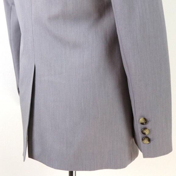 Laveer Size 2 Longline Single Breasted Blazer Jacket Light Gray - Picture 6 of 10